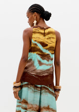 LP Printed Sleeveless Blouse