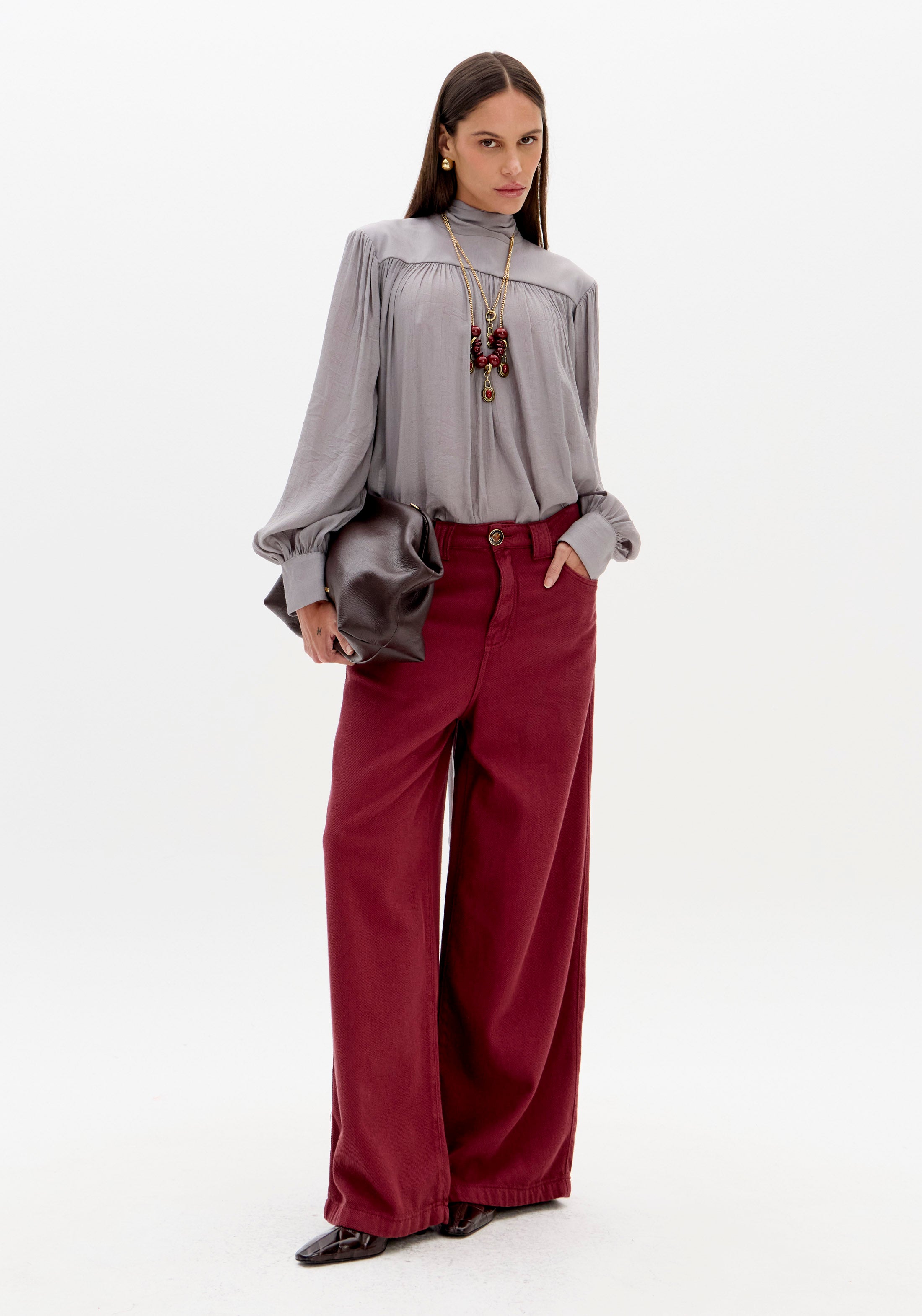 LP Grey Blouse