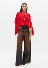 LP Red Blouse