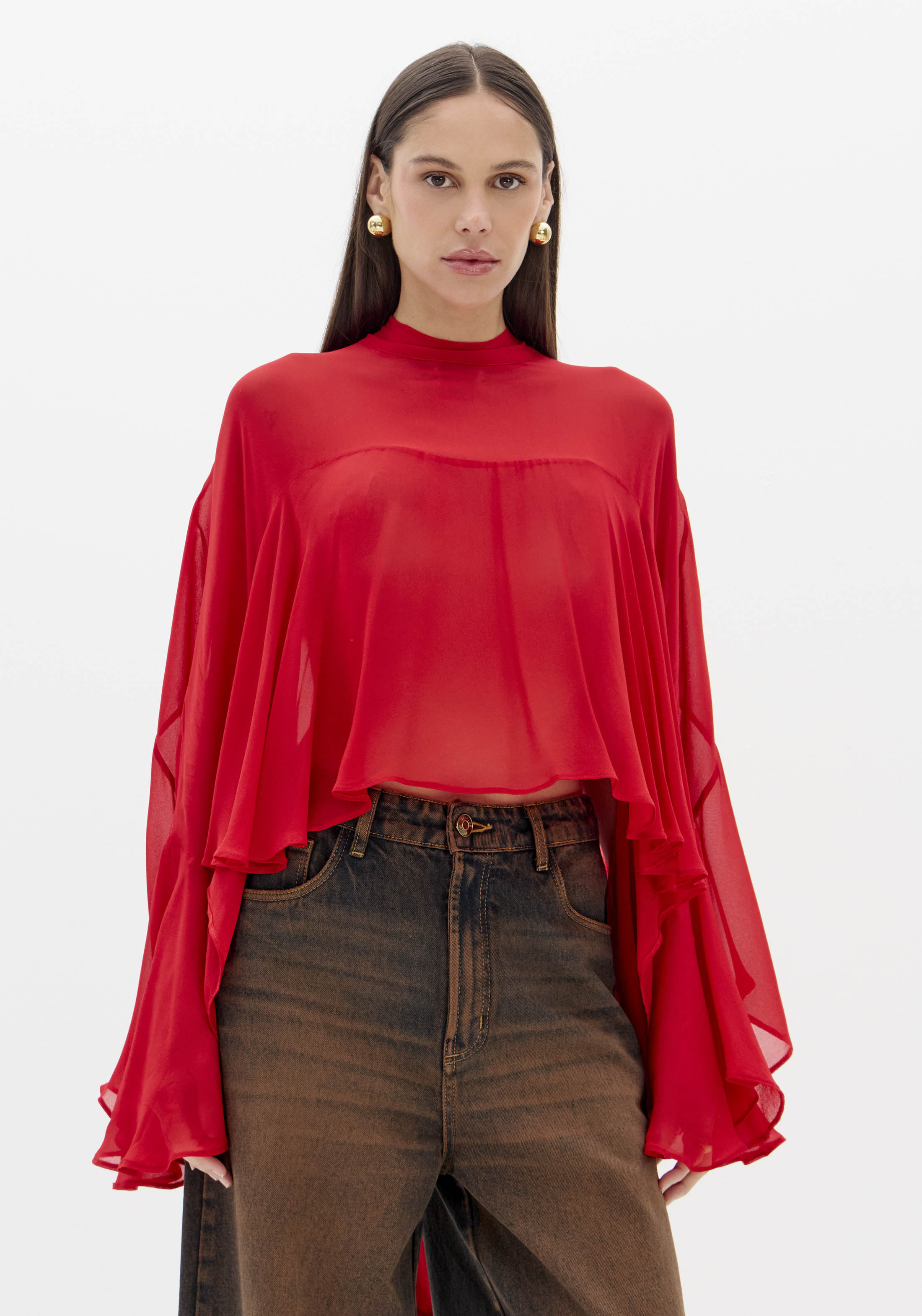LP Red Blouse