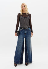 LP Black Blouse with Silver Studs