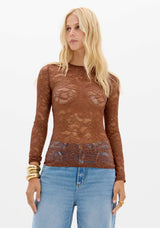 LP Black Lace Blouse