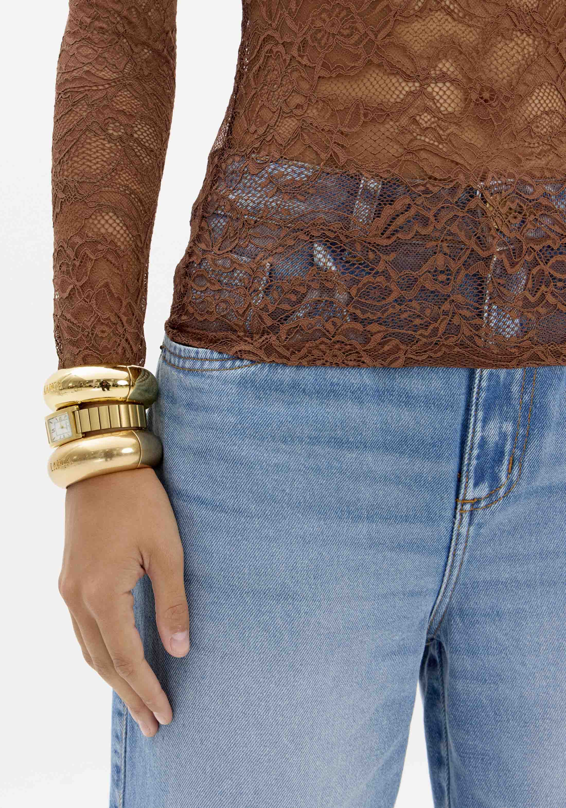 LP Black Lace Blouse