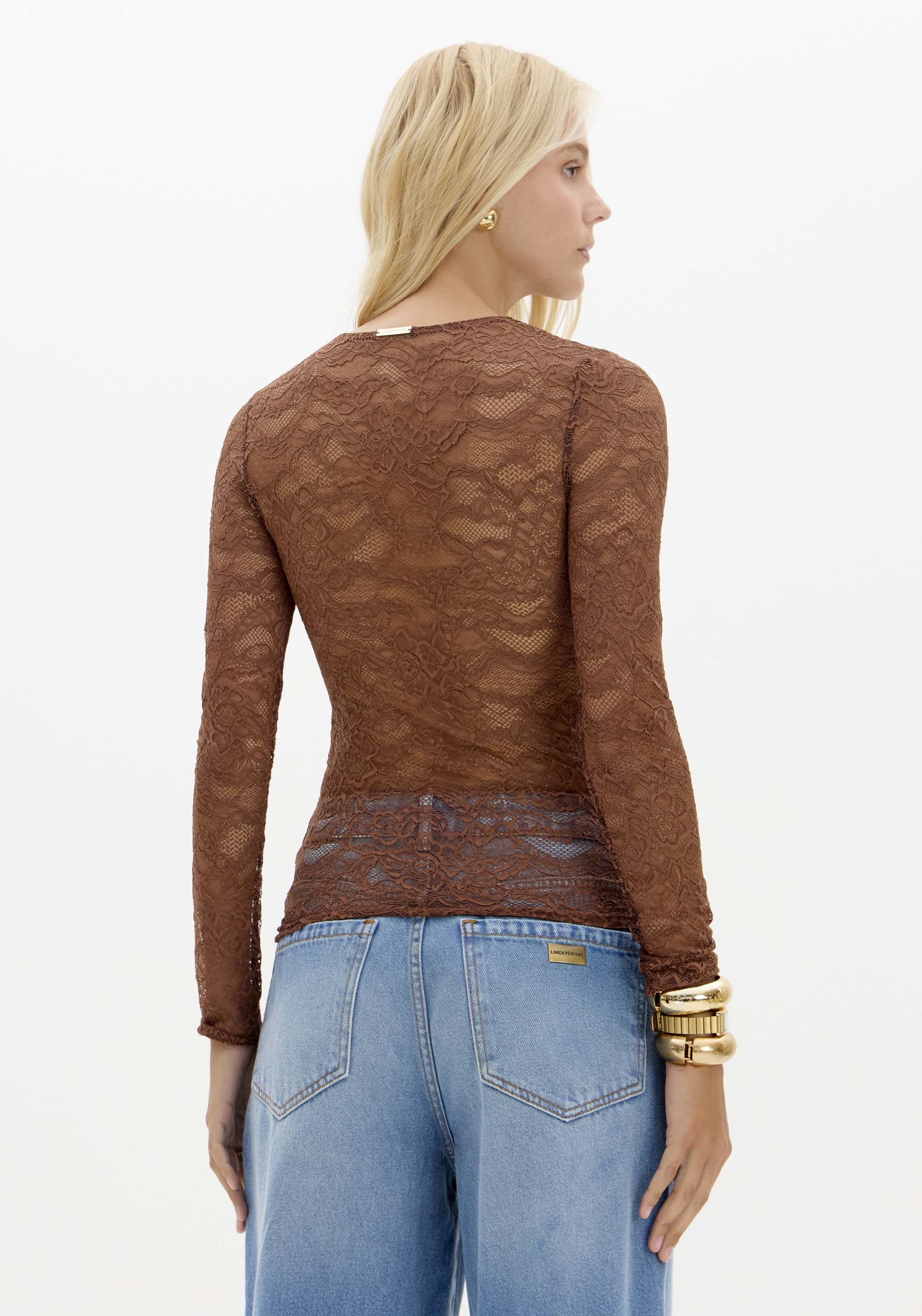 LP Black Lace Blouse