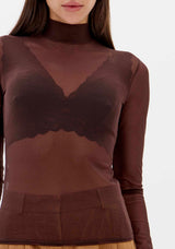 LP Black Tulle Blouse
