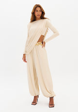 LP Off-White Drapped Blouse