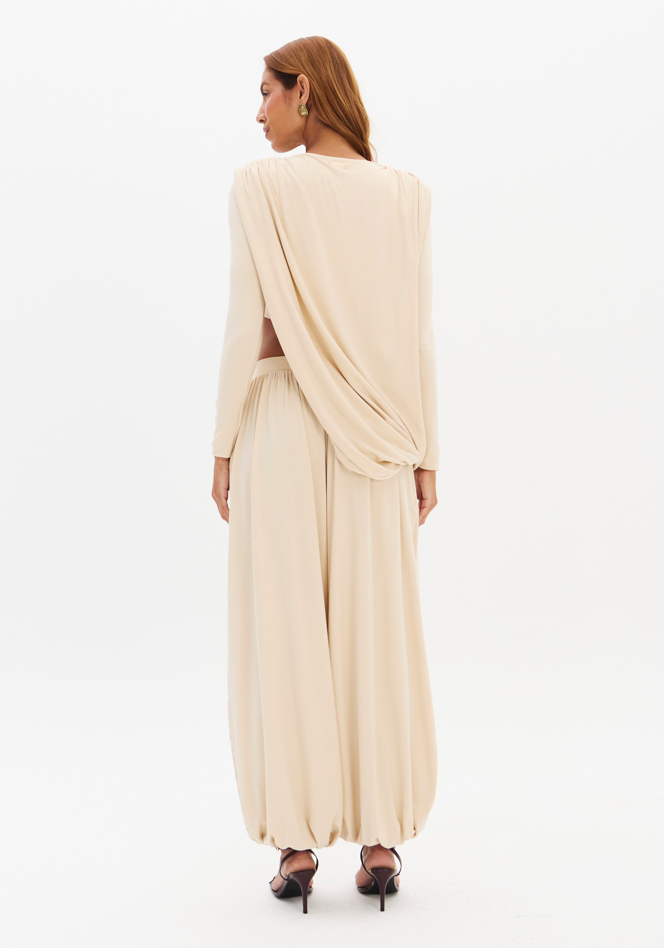 LP Off-White Drapped Blouse