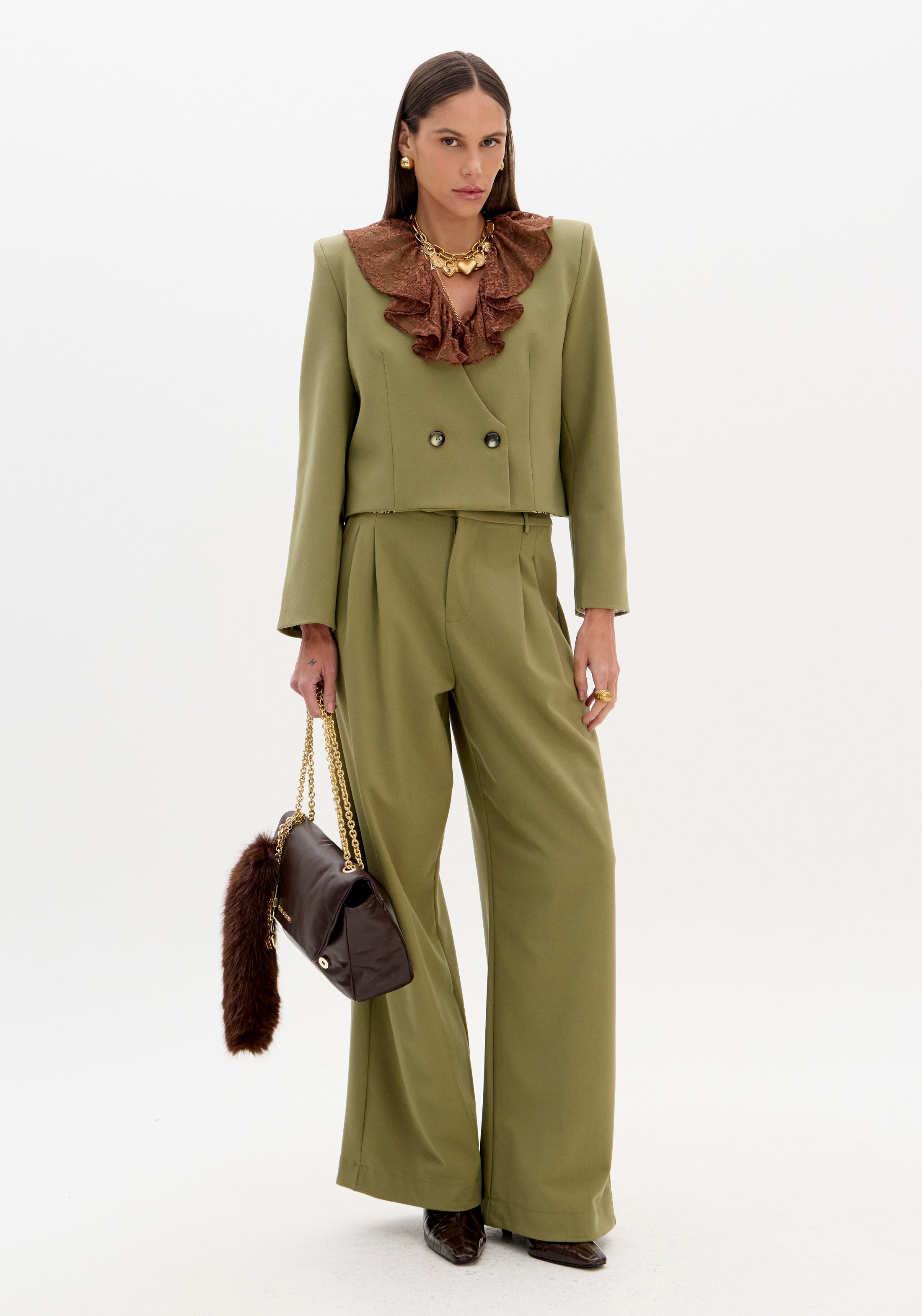 LP Green Blazer Set