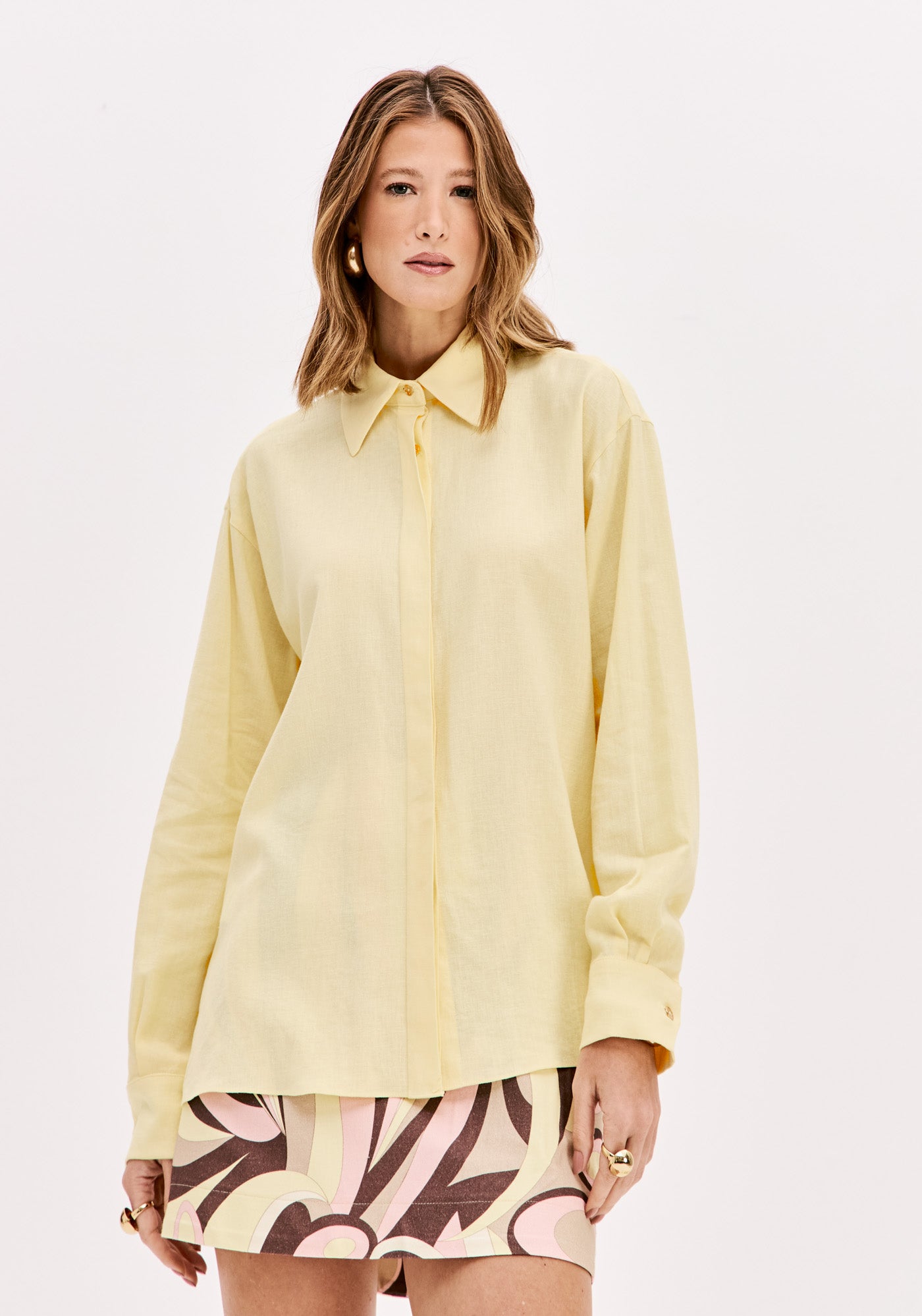 LP Yellow Linen Shirt