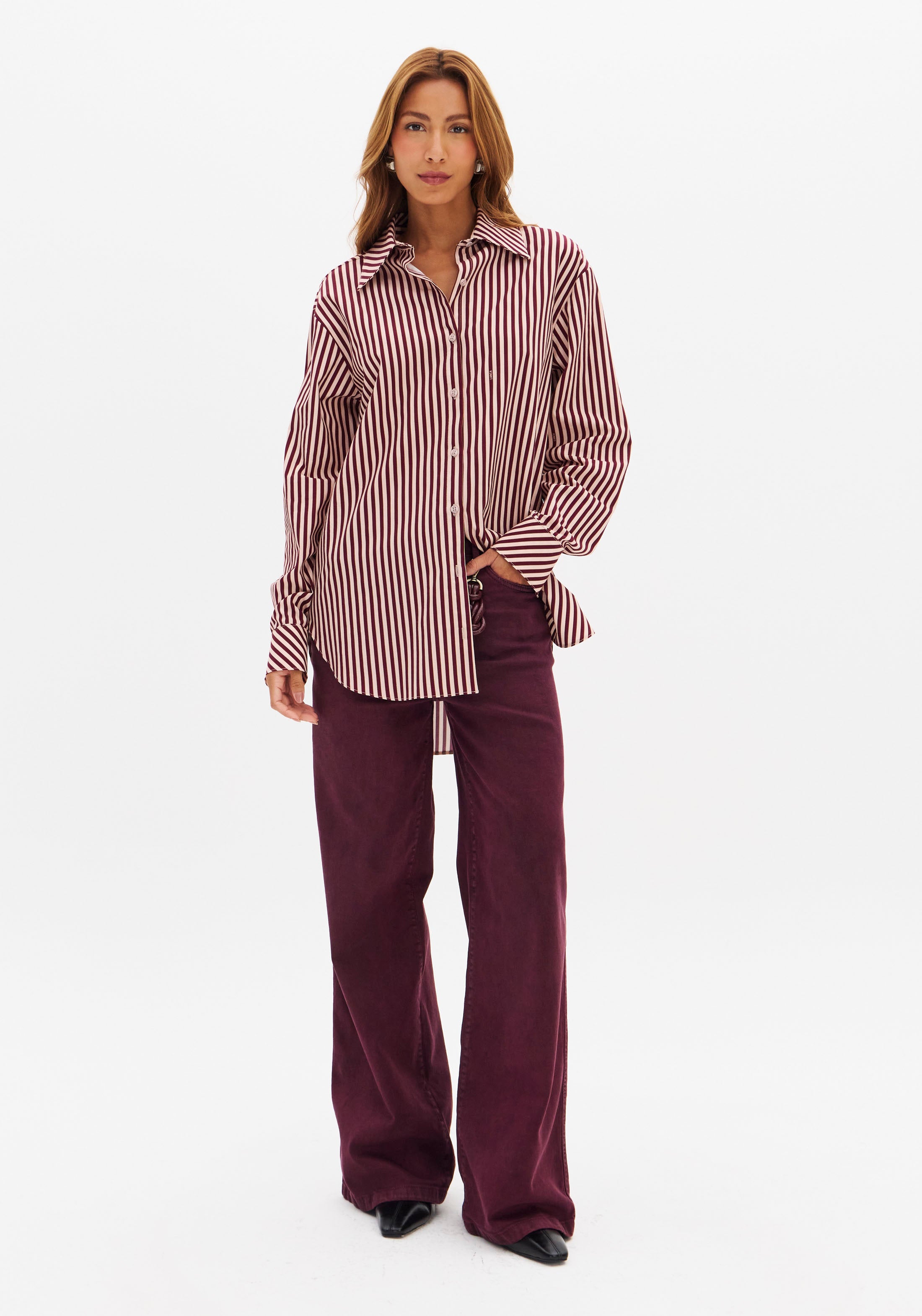 LP Pink Stripped Shirt