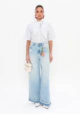 LP White Striped Shirt