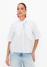 LP White Striped Shirt