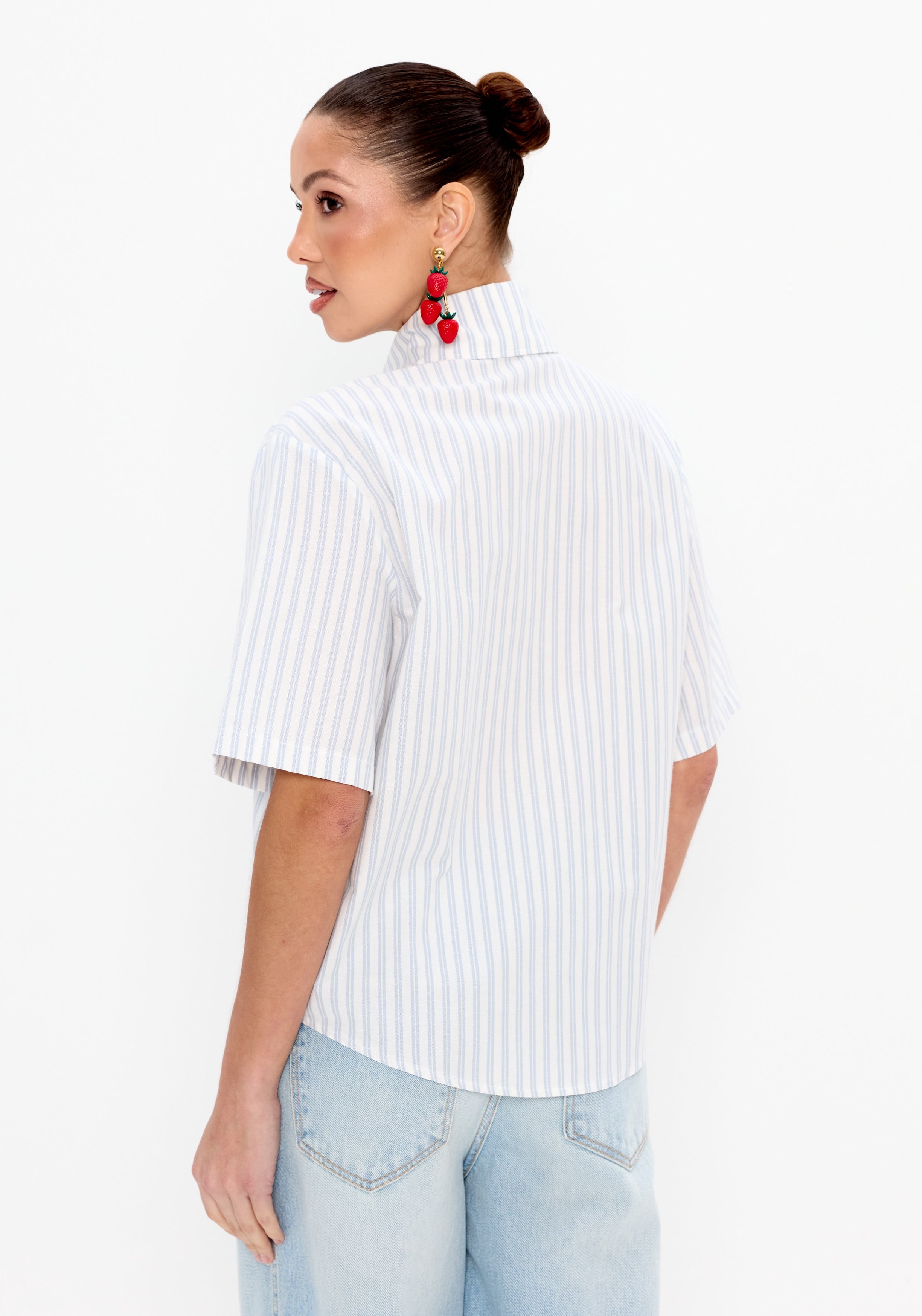 LP White Striped Shirt