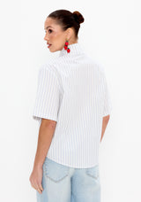 LP White Striped Shirt