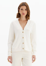 LP White Cardigan