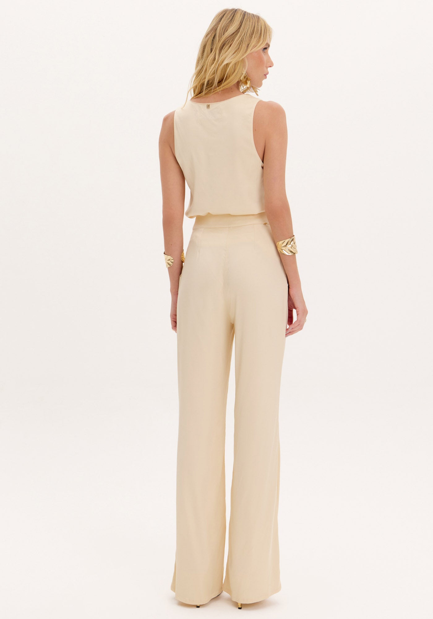 AM Wide Leg Pants with Tie Detail