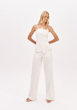 LP High Waisted Straight White Pants