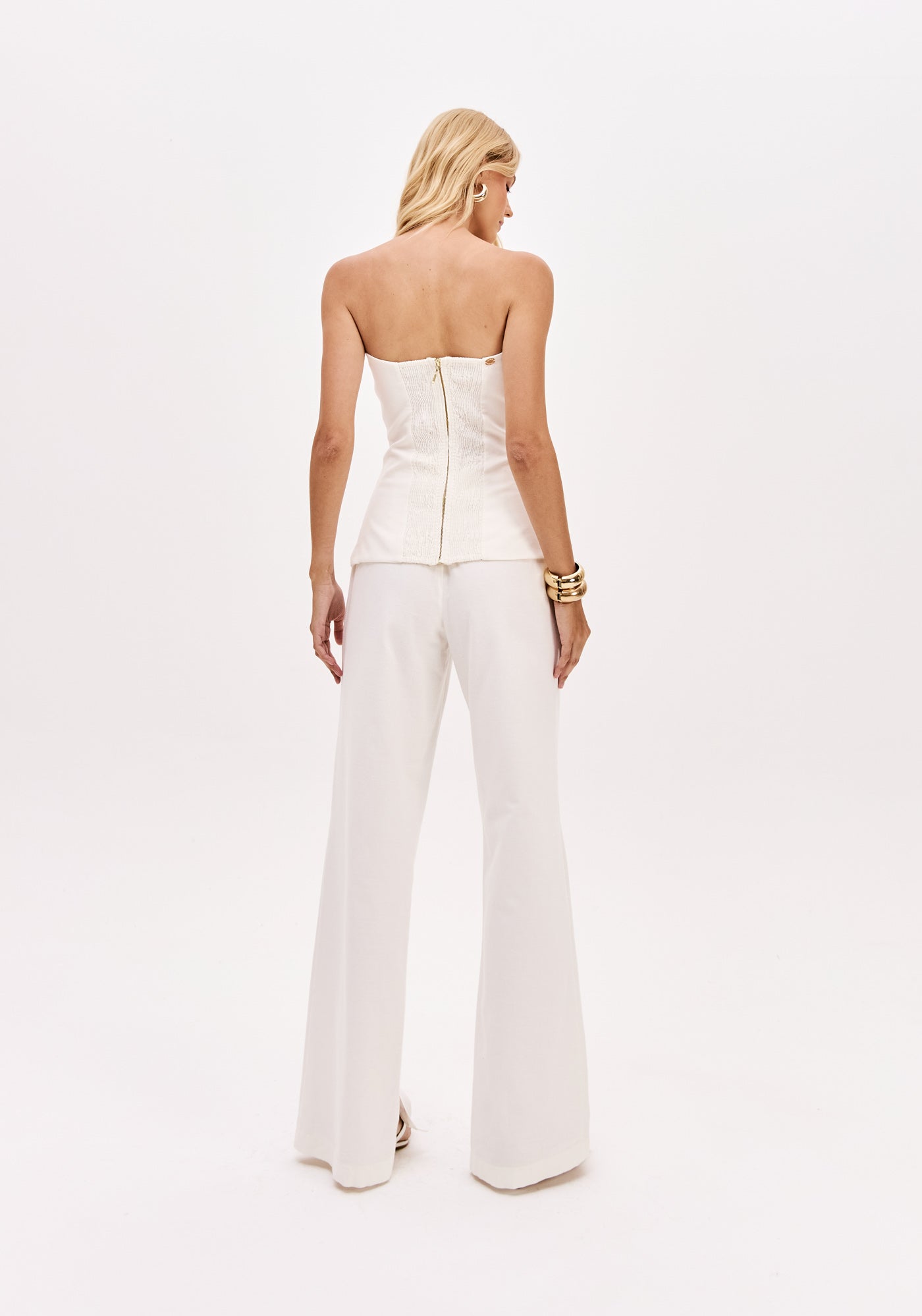 LP High Waisted Straight White Pants