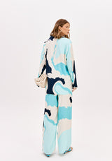 LP Light Blue Printed Pants