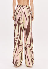LP Beige Printed Wide Leg Pants