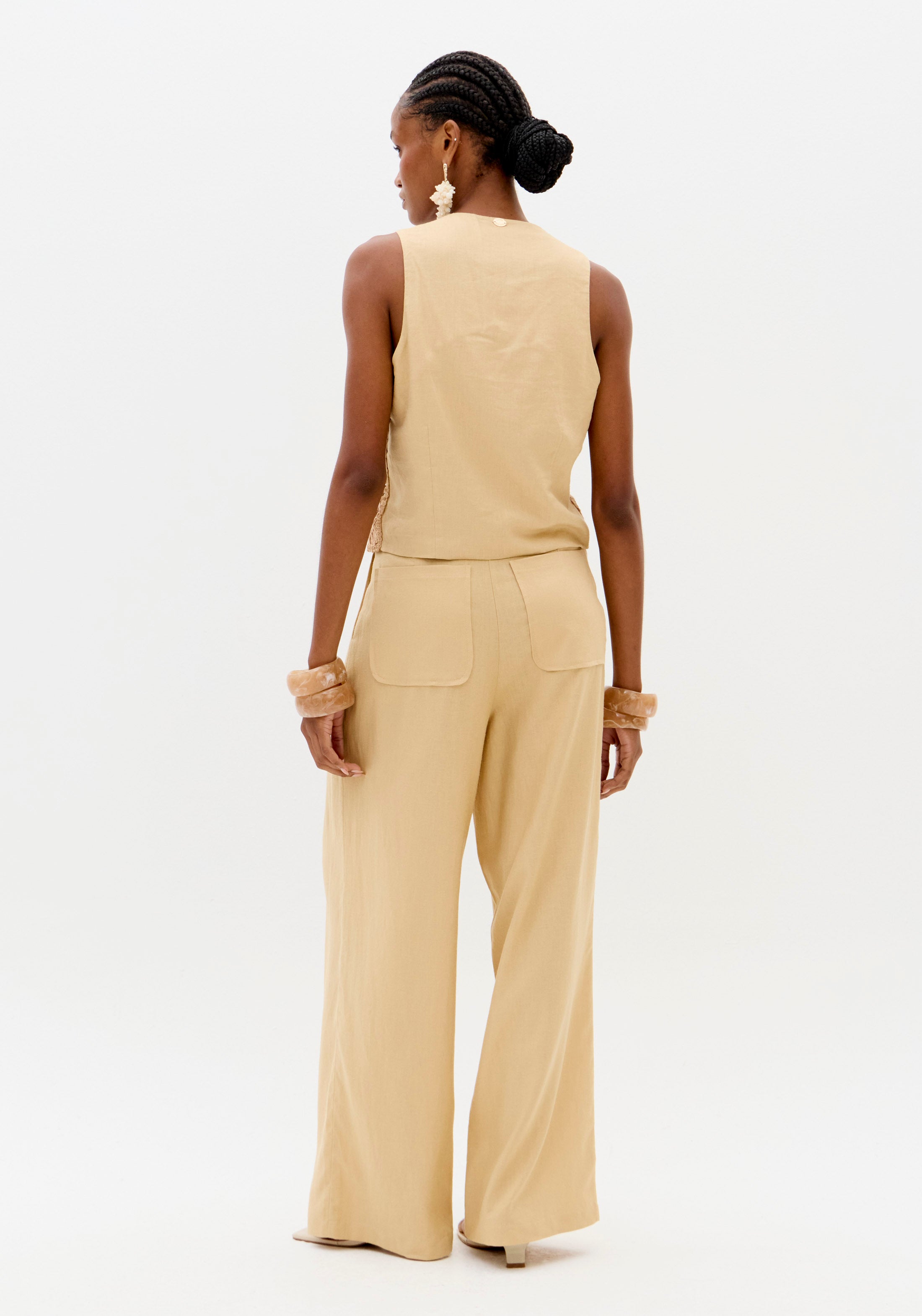 LP Beige Linen Pants