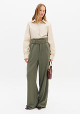 LP Green Pants With Belt
