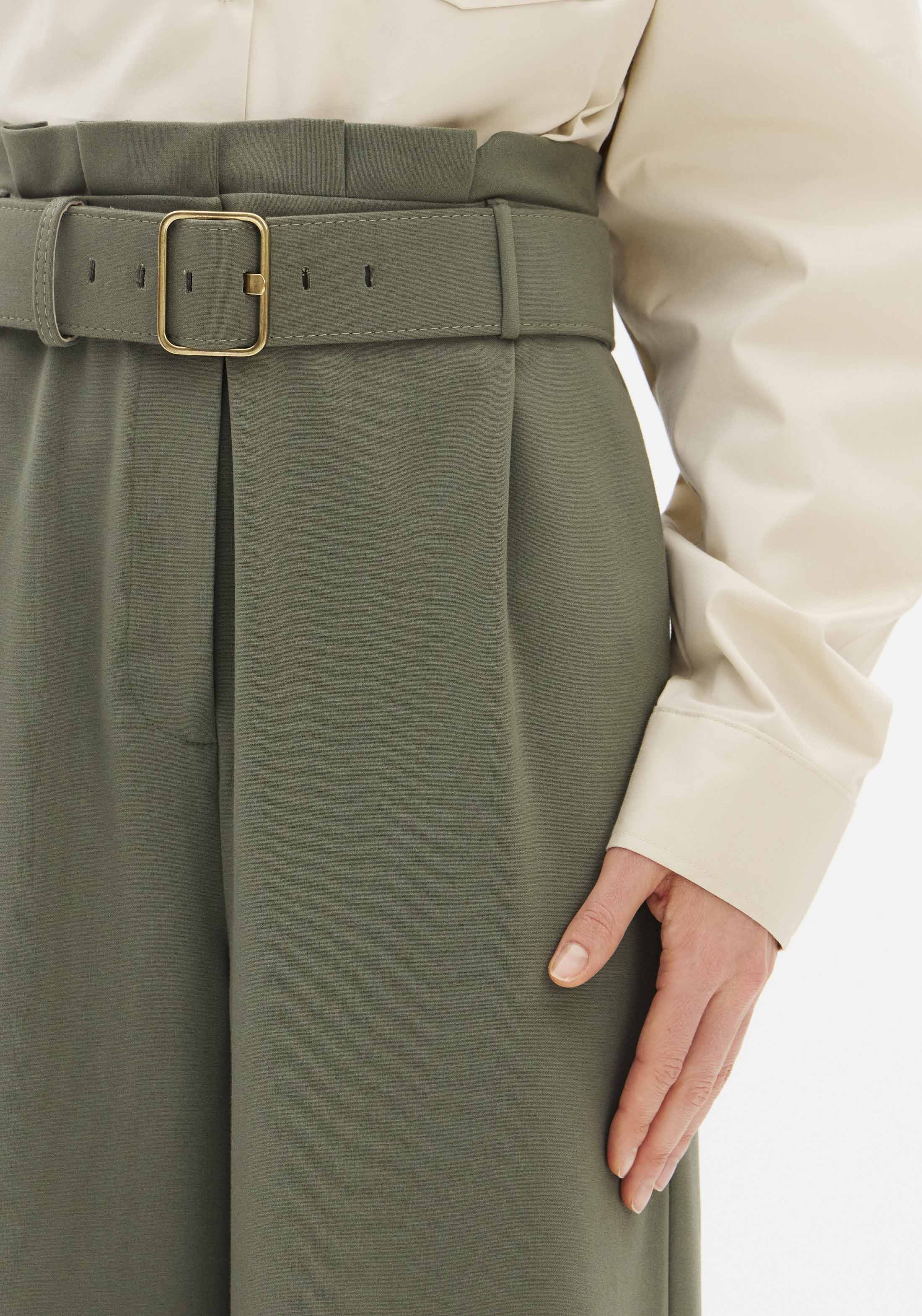 LP Green Pants With Belt