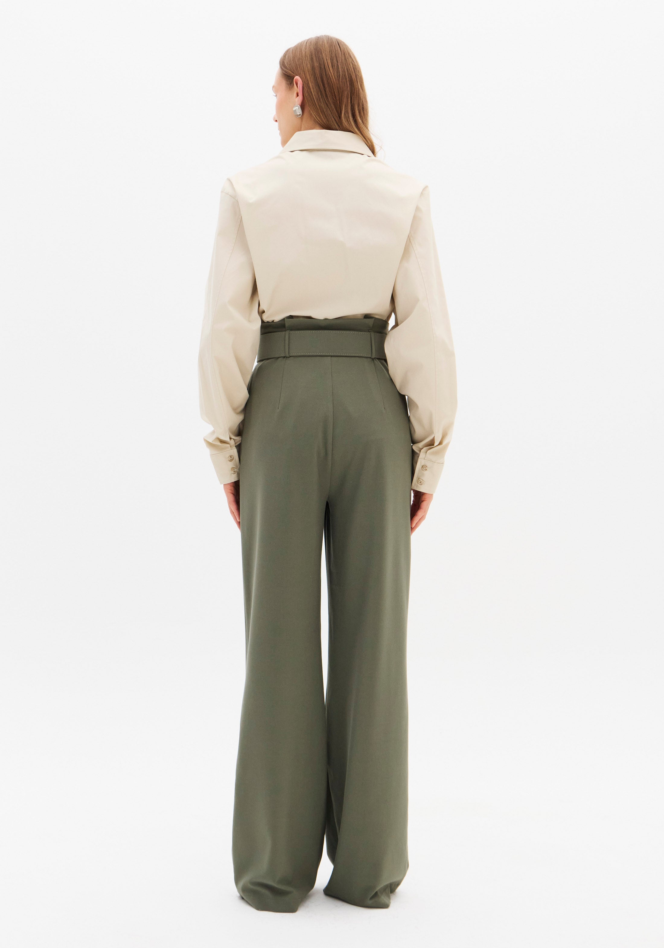LP Green Pants With Belt