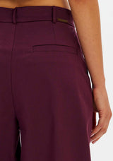 LP Burgundy Wide Leg Pants
