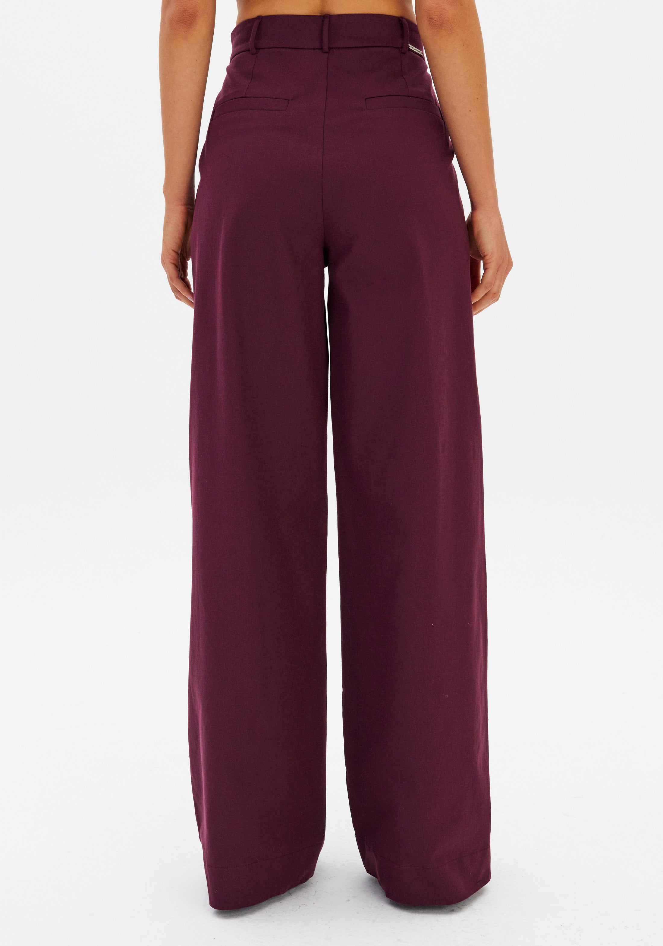LP Burgundy Wide Leg Pants