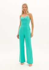 AM Teal Strappy Jumpsuit