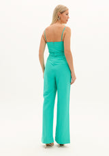 AM Teal Strappy Jumpsuit