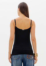 LP Black Tank Top With Lace