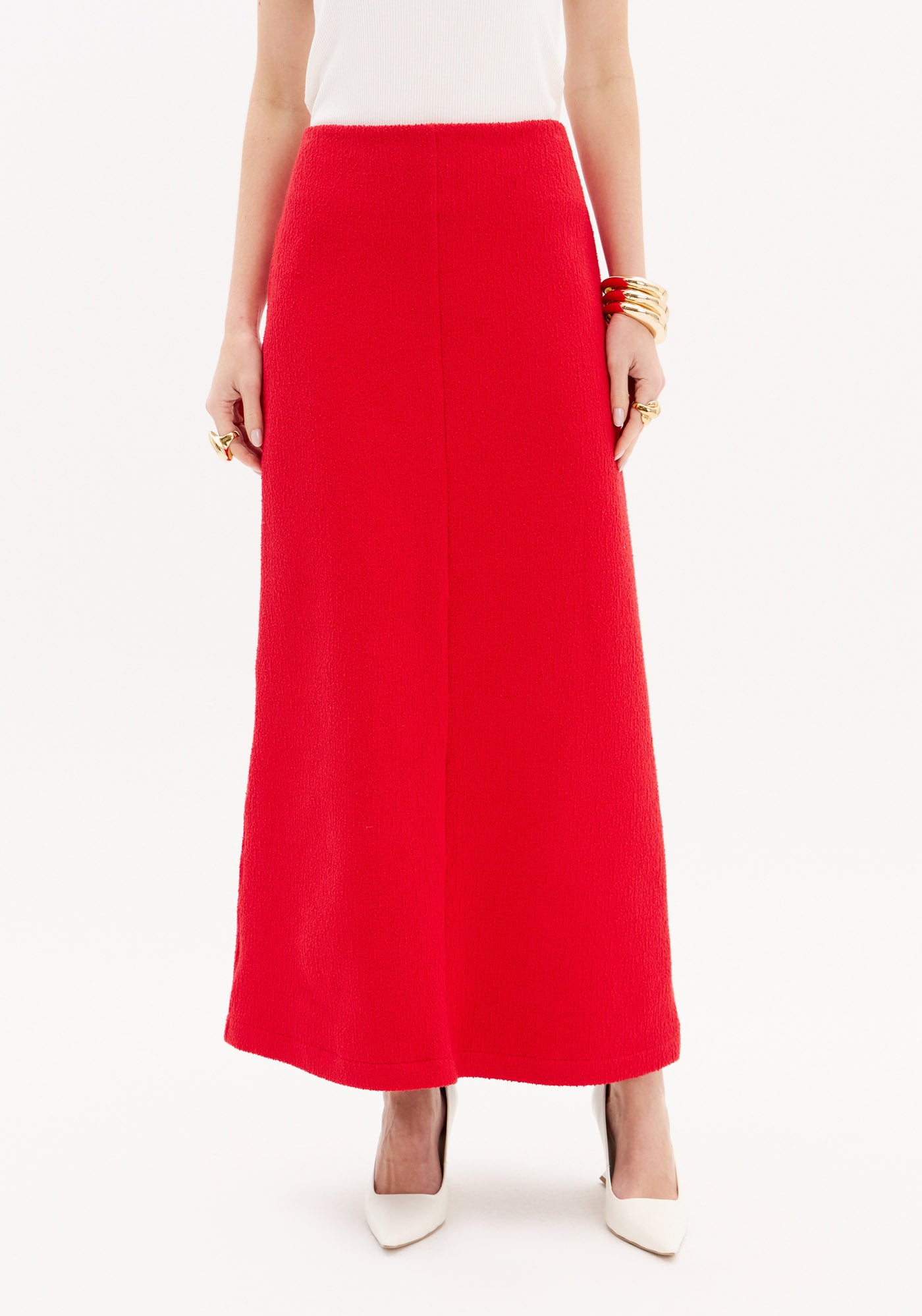 LP Red Midi skirt