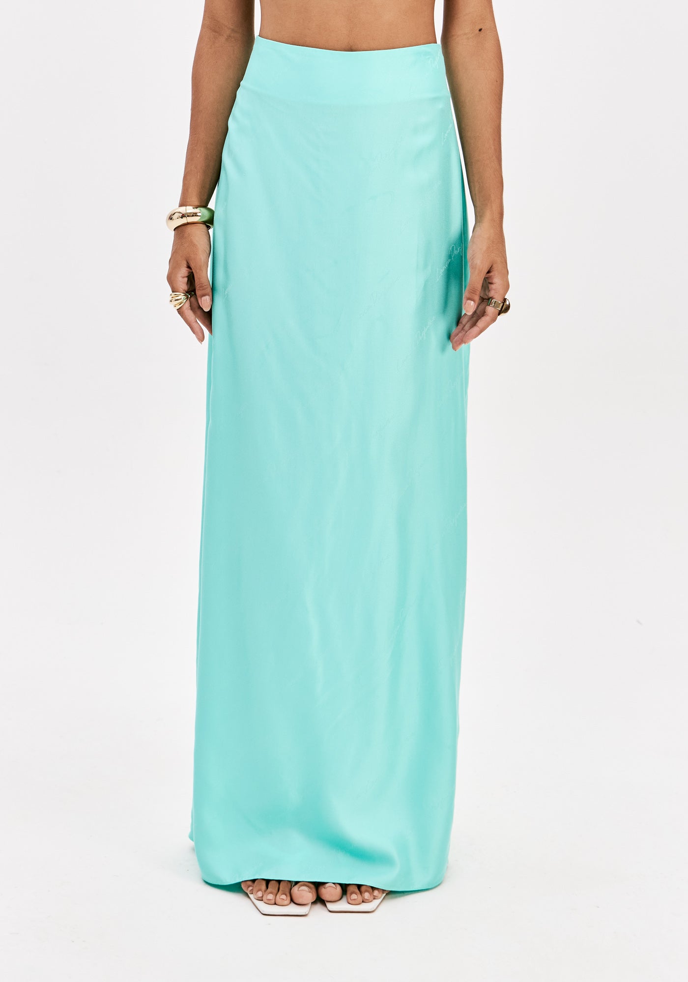 LP Aqua Green Midi Skirt