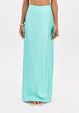 LP Aqua Green Midi Skirt