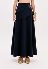 LP Dark Blue Midi Skirt