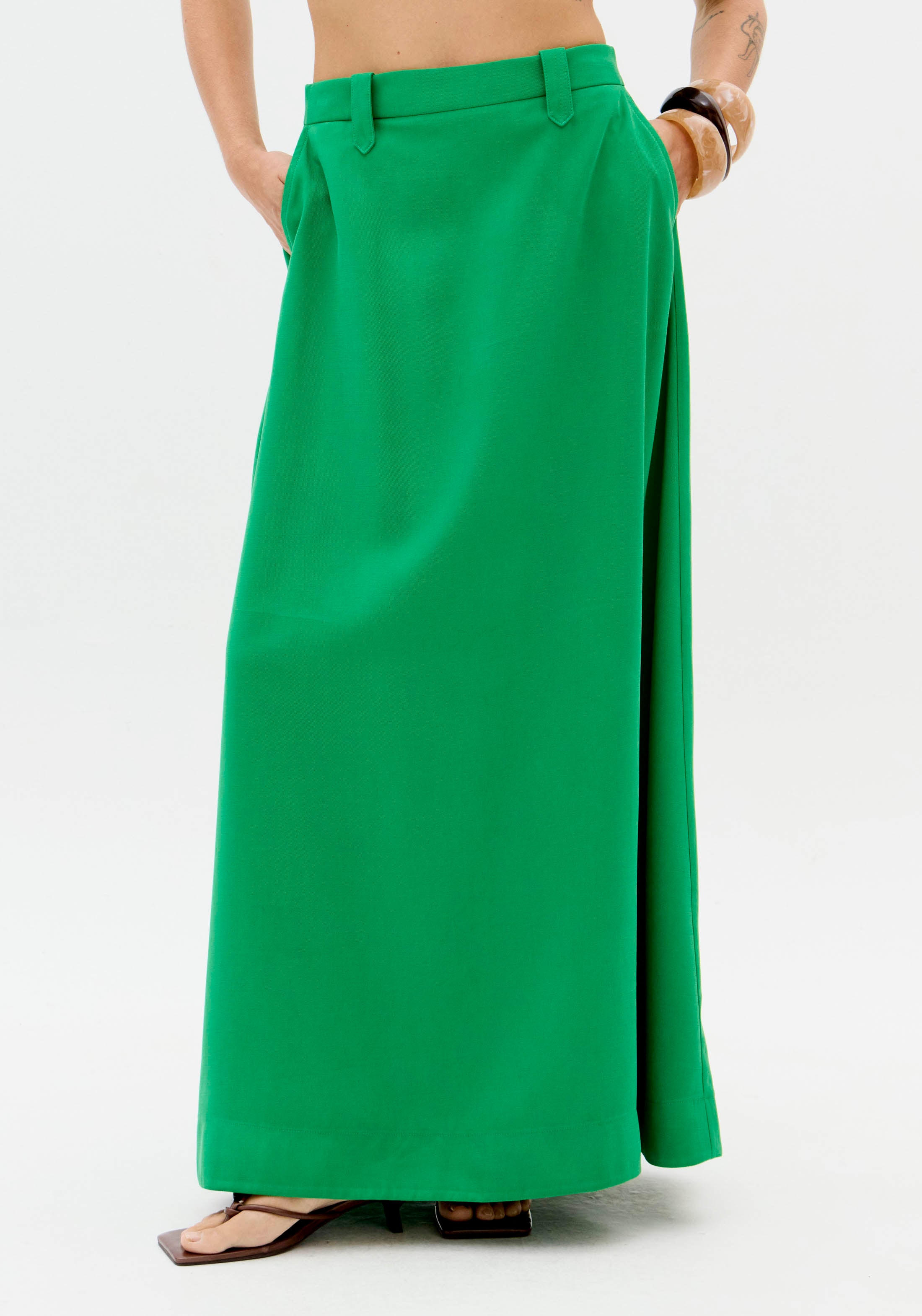 LP Green Midi Skirt