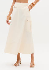 LP Off-White Midi Skirt