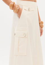 LP Off-White Midi Skirt