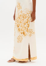 LP Turtle Printed Midi Skirt