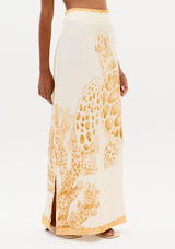 LP Turtle Printed Midi Skirt