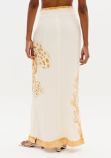 LP Turtle Printed Midi Skirt