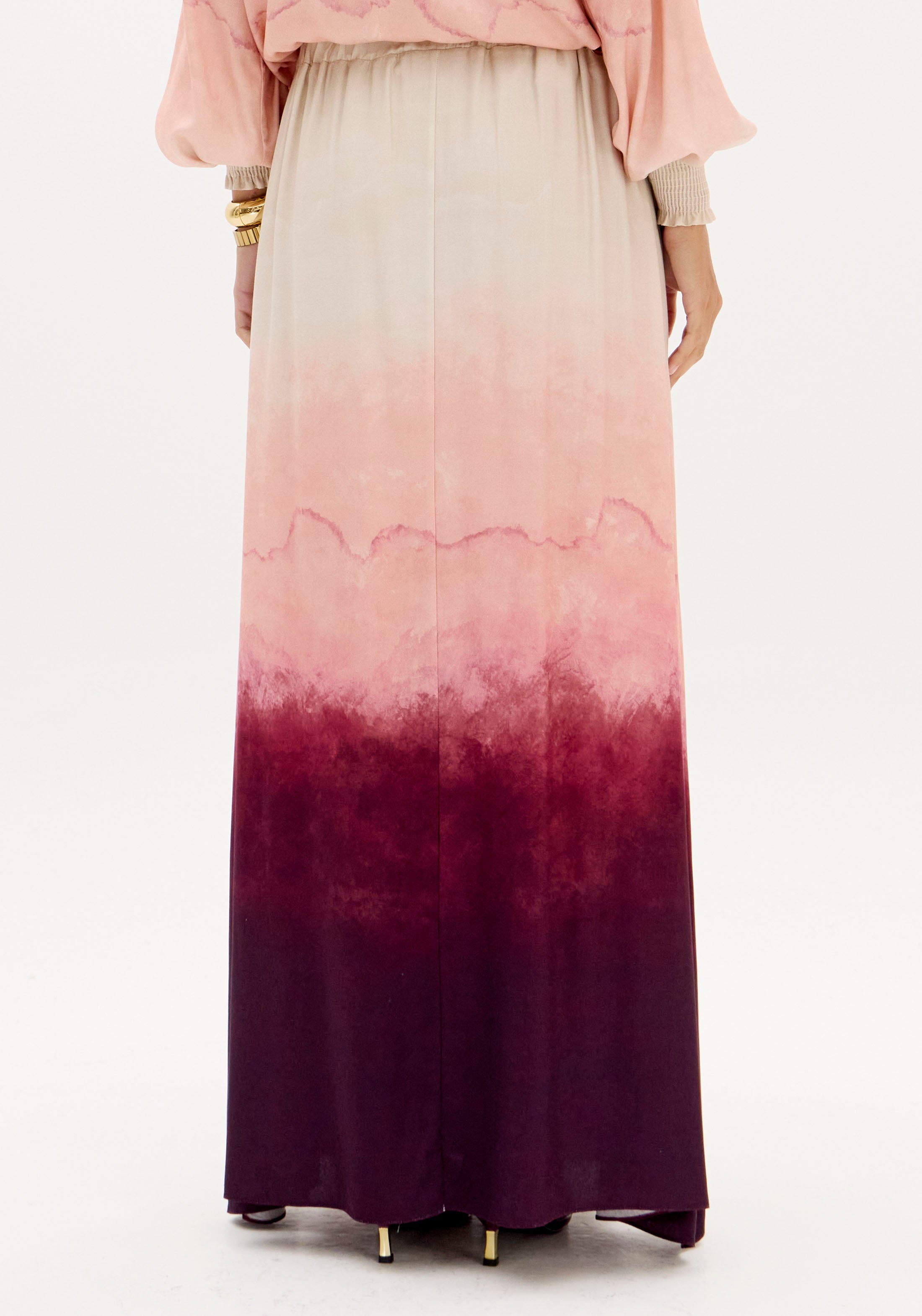 LP Pink Degrade Midi Skirt