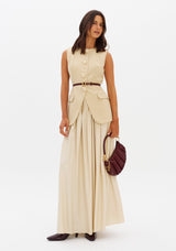 LP Light Beige Midi Skirt