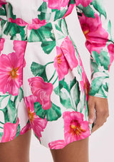 AM Pink Floral Tailored Shorts