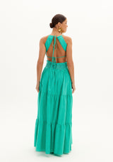 AM Teal Long Dress