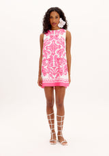 LP Portuguese Tile Print Short Dress