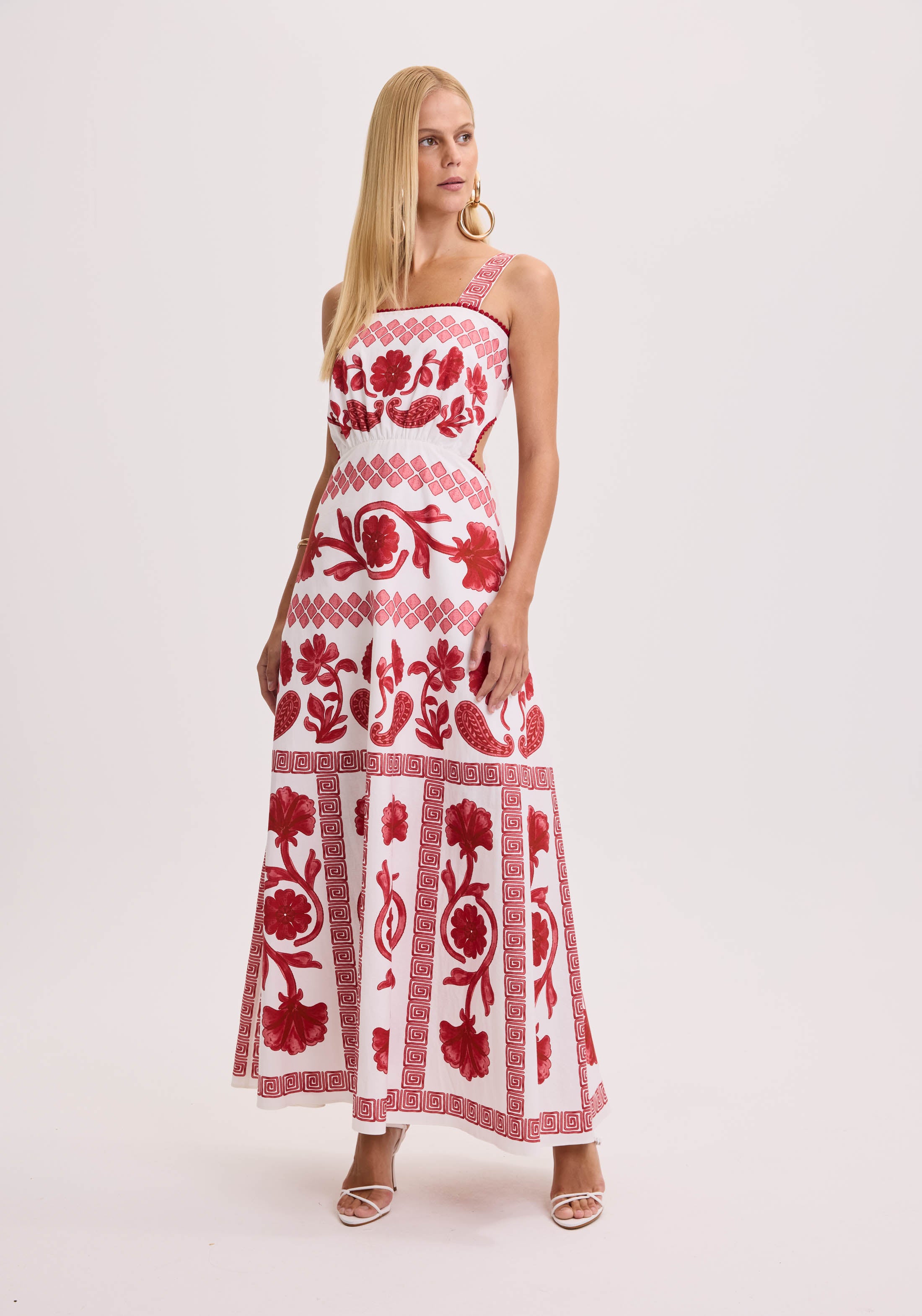 AM Printed Midi Dress
