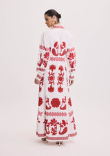 AM Printed Long Chemise Dress